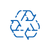 pictograma do símbolo de reciclagem