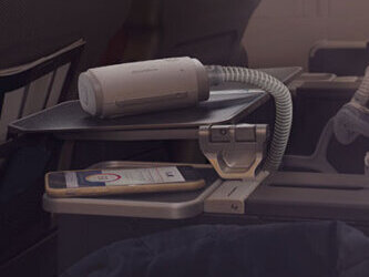 Viajar com o dispositivo de terapia do sono-mobile
